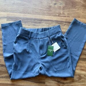 HALARA Slate Blue Strait leg cropped Pants